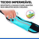 Pochete Esportiva Preta – Porta Celular, Garrafa e Utensílios para Corrida